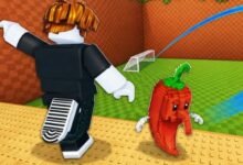 Kick a Lucky Block Tsunami Football